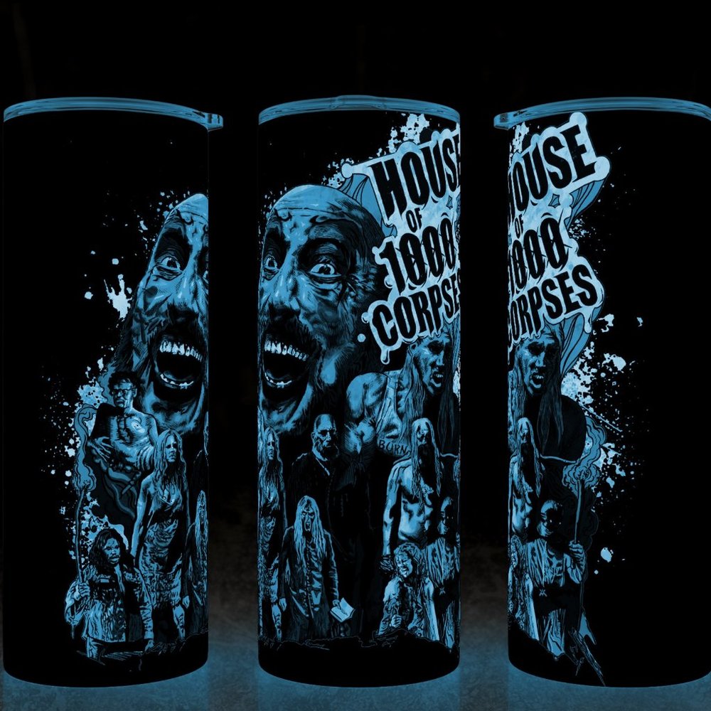 Glow in the Dark House of 1000 Corpses Halloween Tumbler 20oz